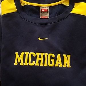 Mens Michigan Long Sleeve Sweat Shirt